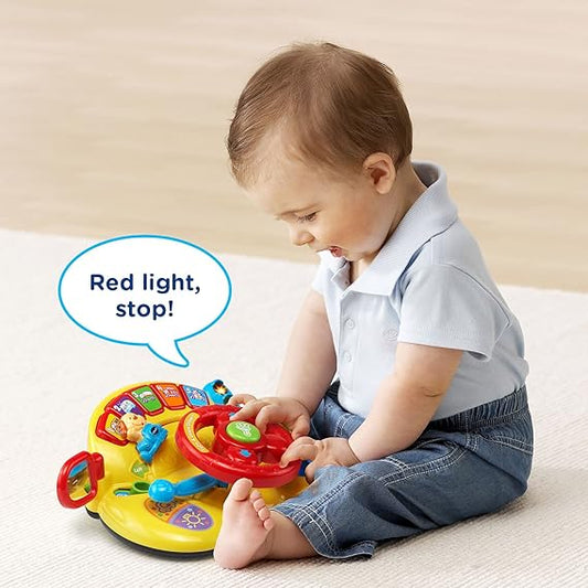 VTech Turn and Learn Driver – Interactive Steering Wheel Toy for Toddlers - Urbizia