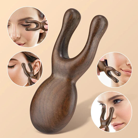 Wooden Gua Sha Face Massager | Blood Circulation Tool