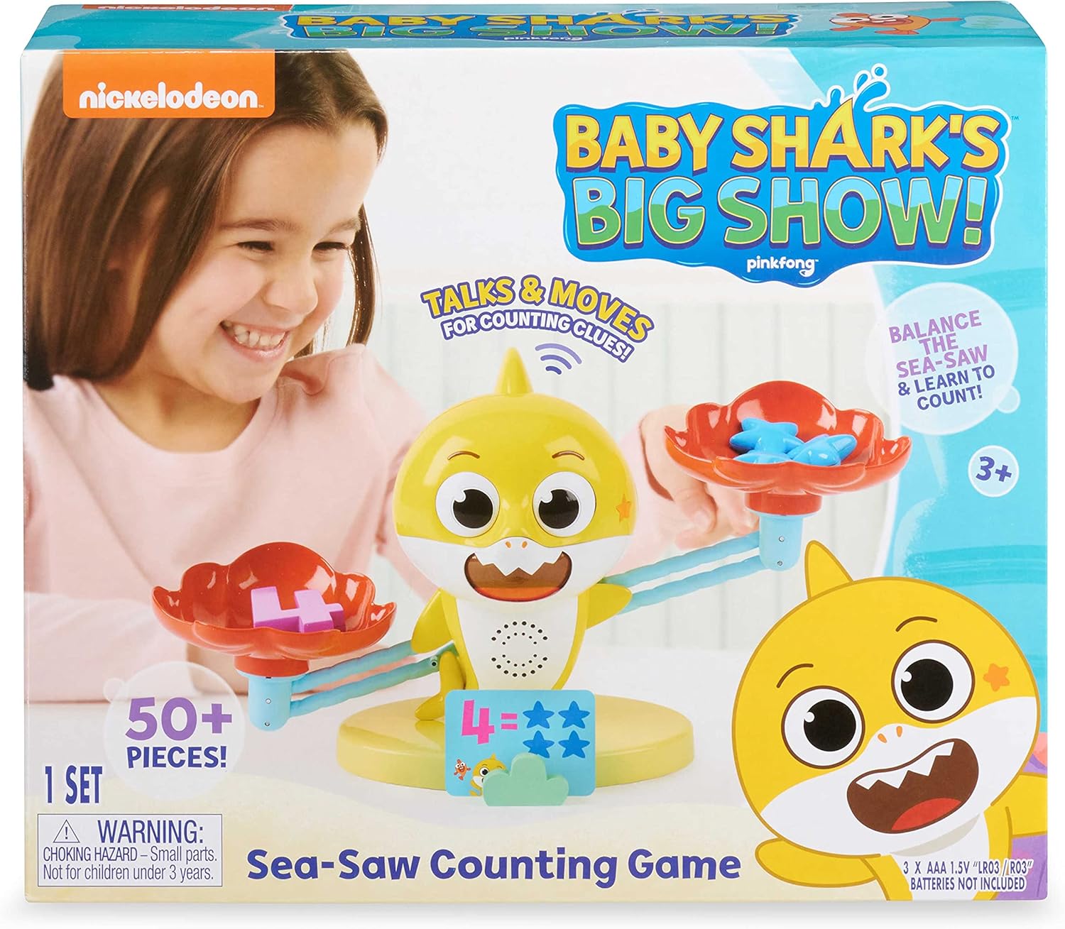 WowWee Baby Shark Sea-Saw Counting Game – Educational Math Toy for Toddlers - Urbizia