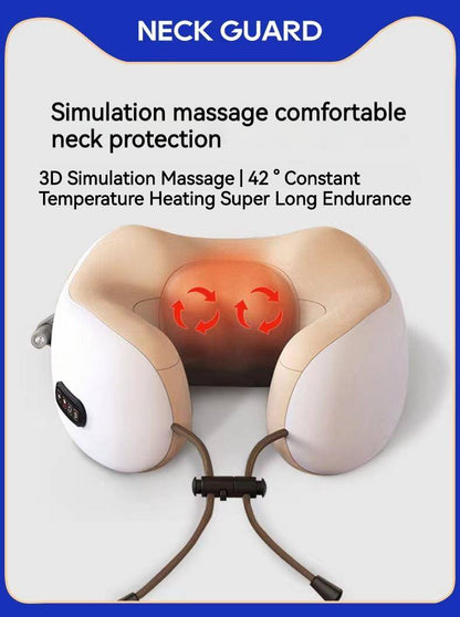 U-shaped Electric Neck Massager with Heat and Memory Foam