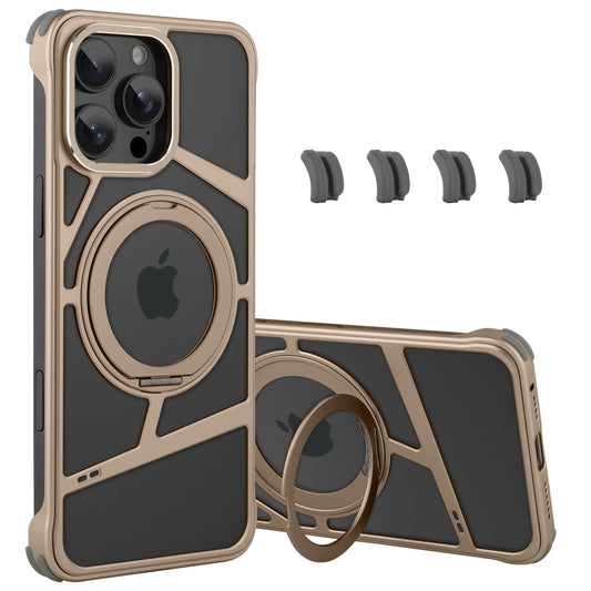 aidvaia Magnetic Frameless iPhone 16 Pro Case – Desert Gold
