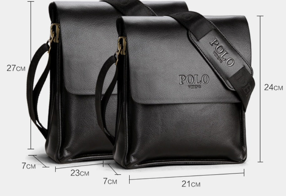 Men's PU Leather Business Shoulder Bag