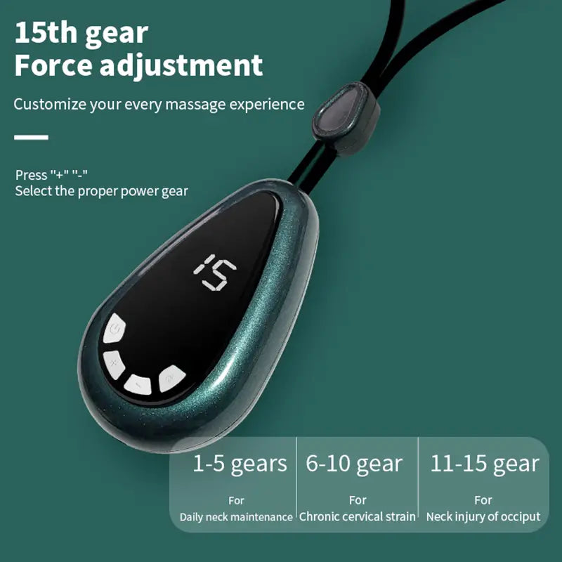 Mini Pulse Cervical Spine Massager with Heating Feature