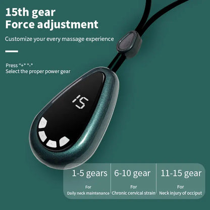 Mini Pulse Cervical Spine Massager with Heating Feature