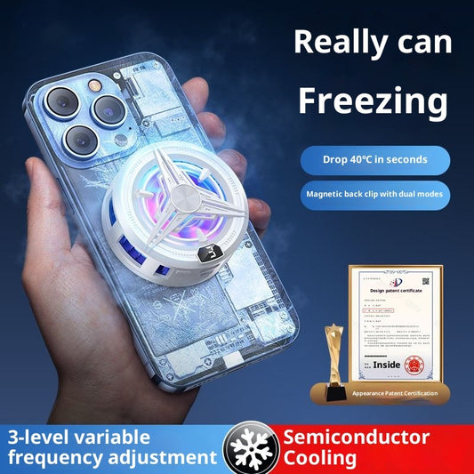 Magnetic Phone Cooler QY02 15W Back Clip Fan
