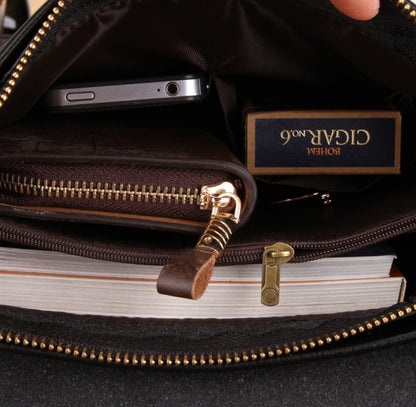 Men's PU Leather Business Shoulder Bag
