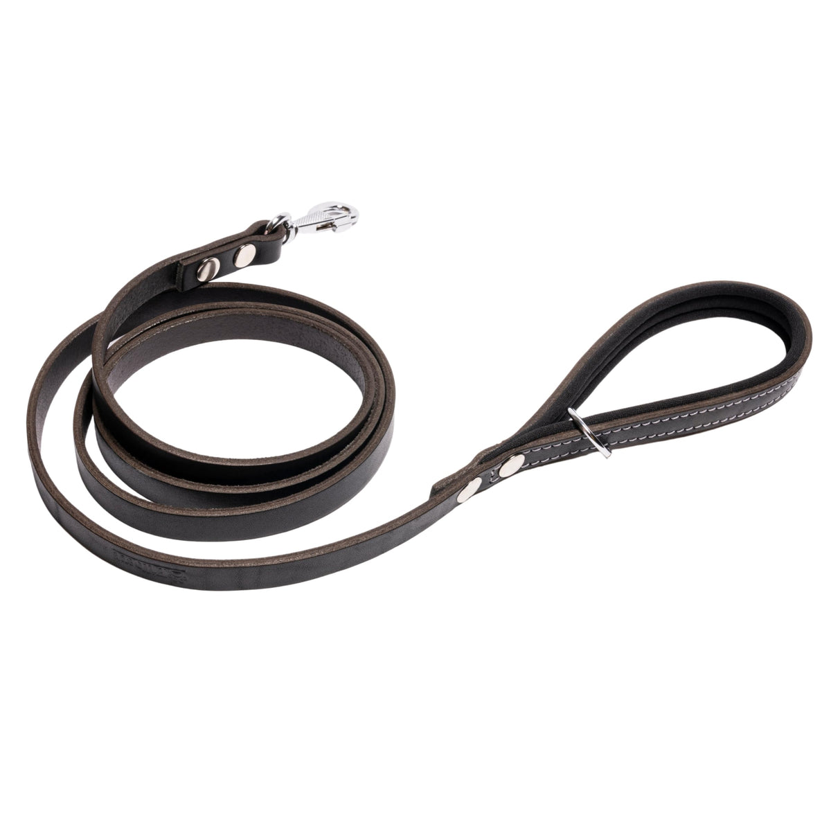 Filbert Genuine Leather Dog Leash Strong Leather Leash for Medium & Small Dogs Leather Leashes for Large Breed Dogs 5.3 ft Leather Leash Training Dog Best Leather Leash Black +4 Colors