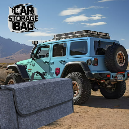 Foldable Trunk Organizer – Portable Felt Cloth Storage Box - Urbizia
