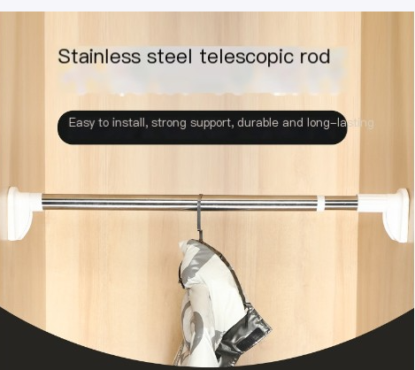 Stainless Steel Adjustable Curtain and Drying Rod