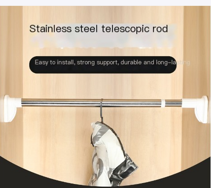 Stainless Steel Adjustable Curtain and Drying Rod