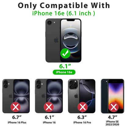 iPhone 16e & 17e Shockproof Magnetic Case – Matte Cover