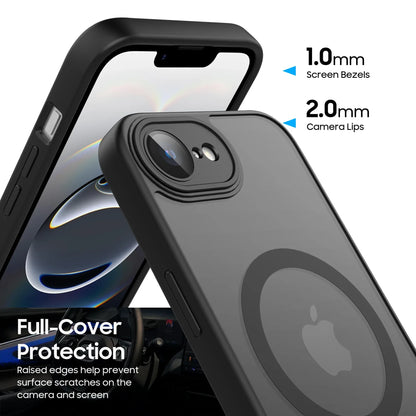 iPhone 16e & 17e Shockproof Magnetic Case – Matte Cover