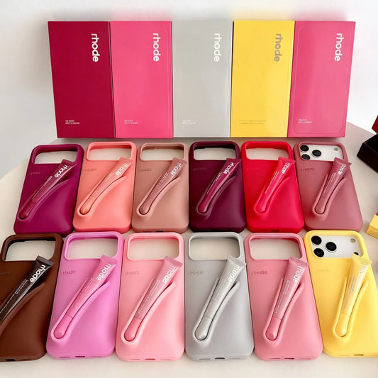 iPhone Case with Lip Gloss Holder | Stylish Silicone Cover