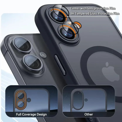 iPhone Magnetic Armor Case – Shockproof Matte Translucent