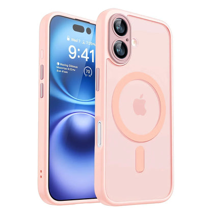 iPhone Magnetic Armor Case – Shockproof Matte Translucent