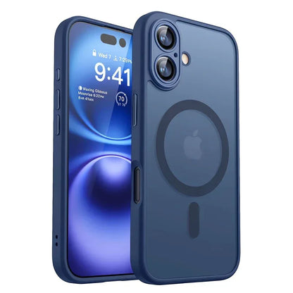 iPhone Magnetic Armor Case – Shockproof Matte Translucent