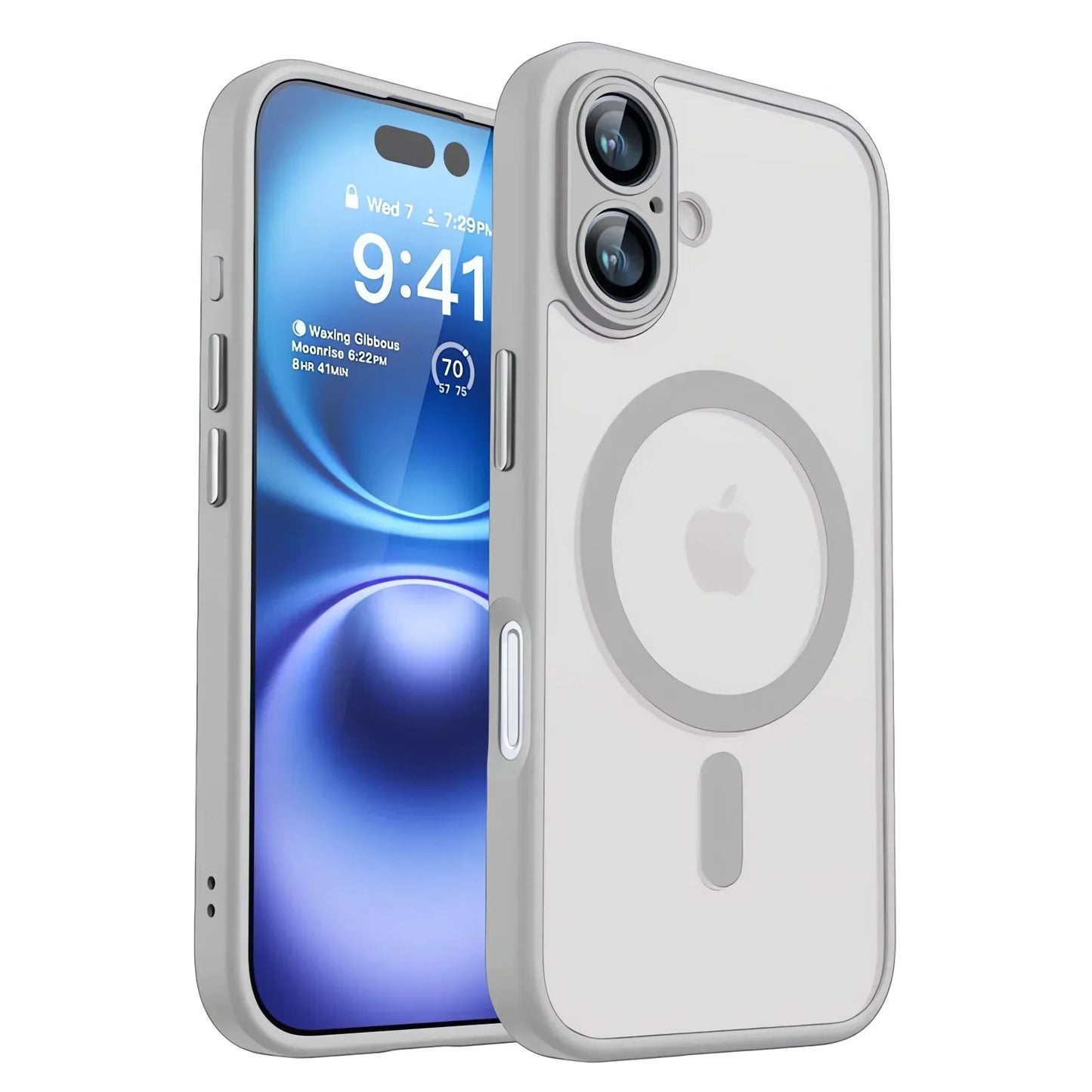 iPhone Magnetic Armor Case – Shockproof Matte Translucent