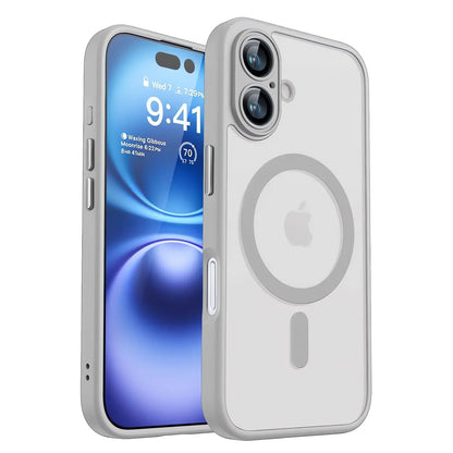 iPhone Magnetic Armor Case – Shockproof Matte Translucent