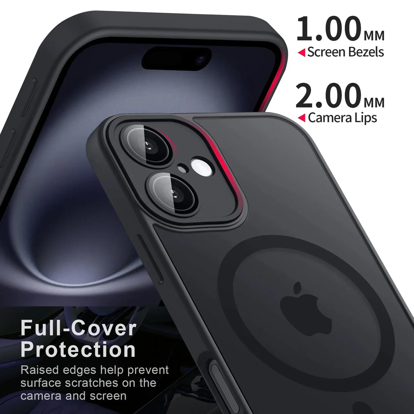 iPhone Shockproof Magnetic Case – Matte Armor Cover