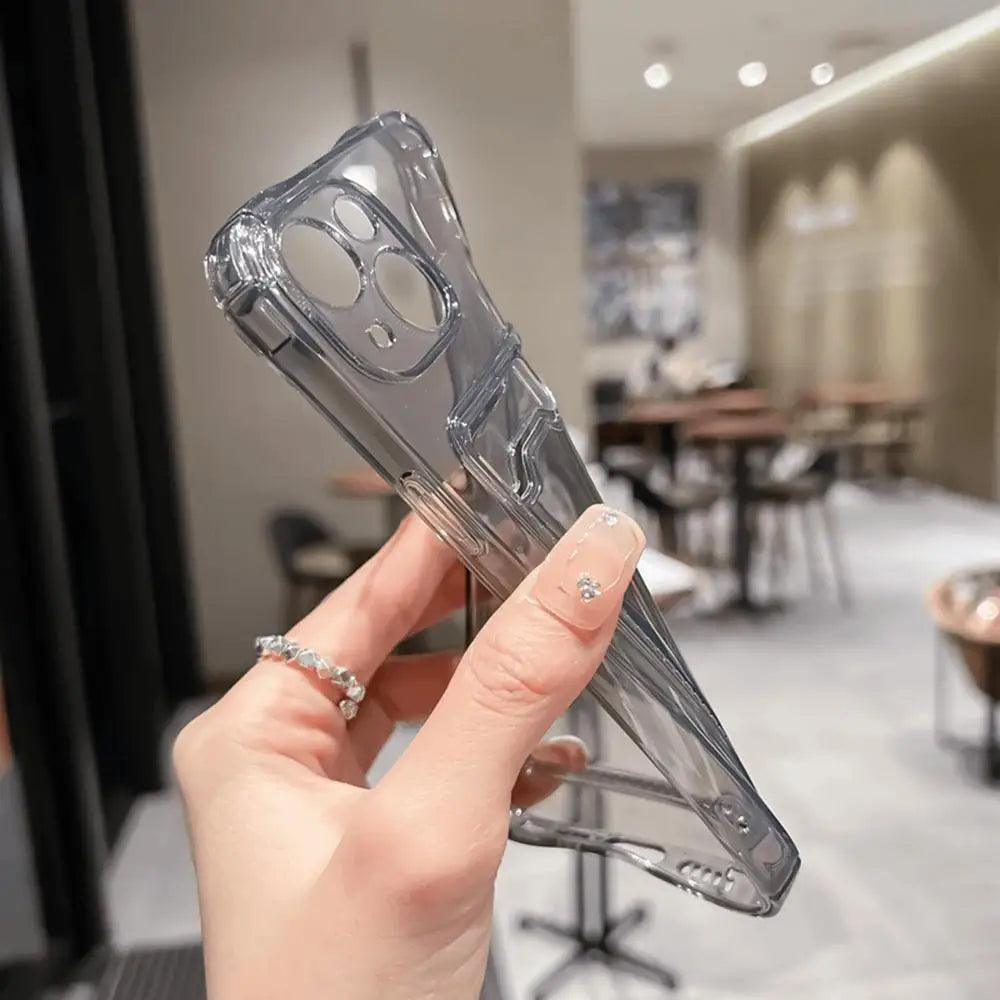 iPhone Transparent Card Bag Holder – Shockproof Case
