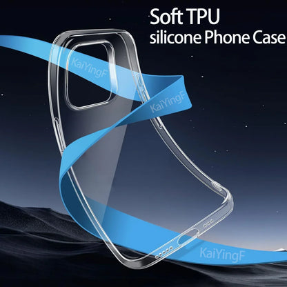 iPhone Transparent TPU Case – Shockproof Full Coverage