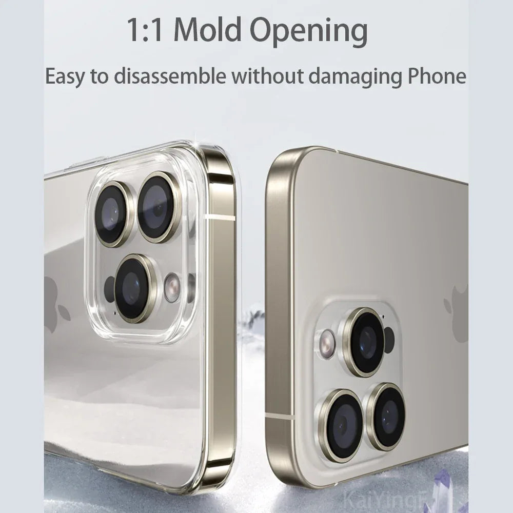 iPhone Transparent TPU Case – Shockproof Full Coverage