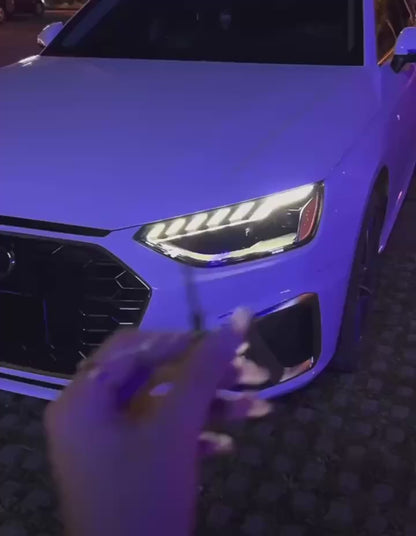 Car LED Door Lamps Welcome Projector Lights for Audi Sline RS Quattro