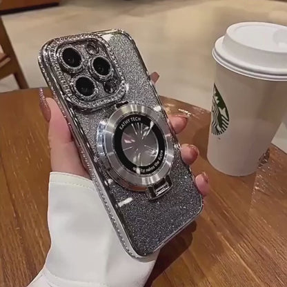 Samsung Diamond Glitter Magnetic Stand Shockproof Case